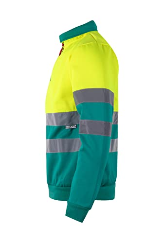 Velilla 305701 Camisola de alta visibilidade bicolor com fecho de correr