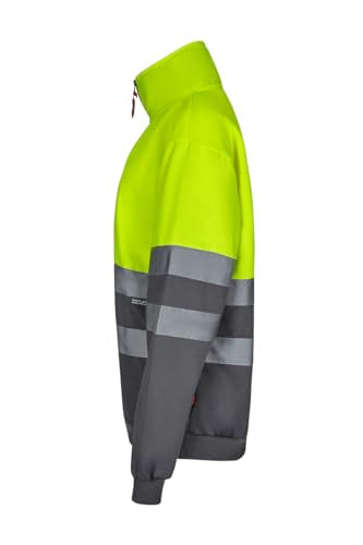 Velilla 305701 Camisola de alta visibilidade bicolor com fecho de correr