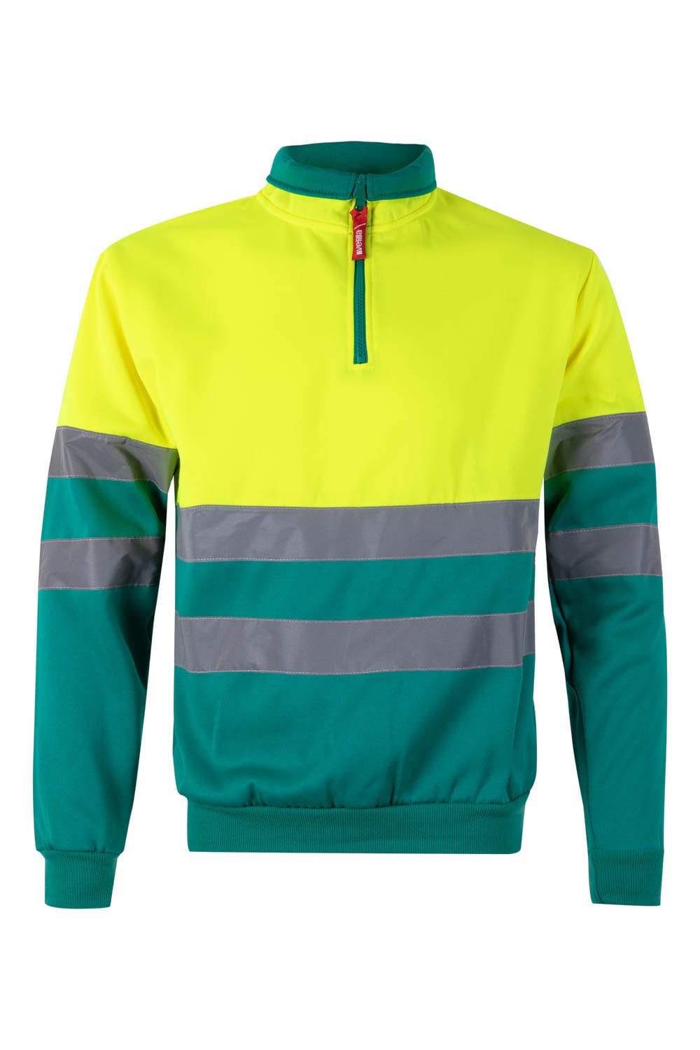 Velilla 305701 Camisola de alta visibilidade bicolor com fecho de correr