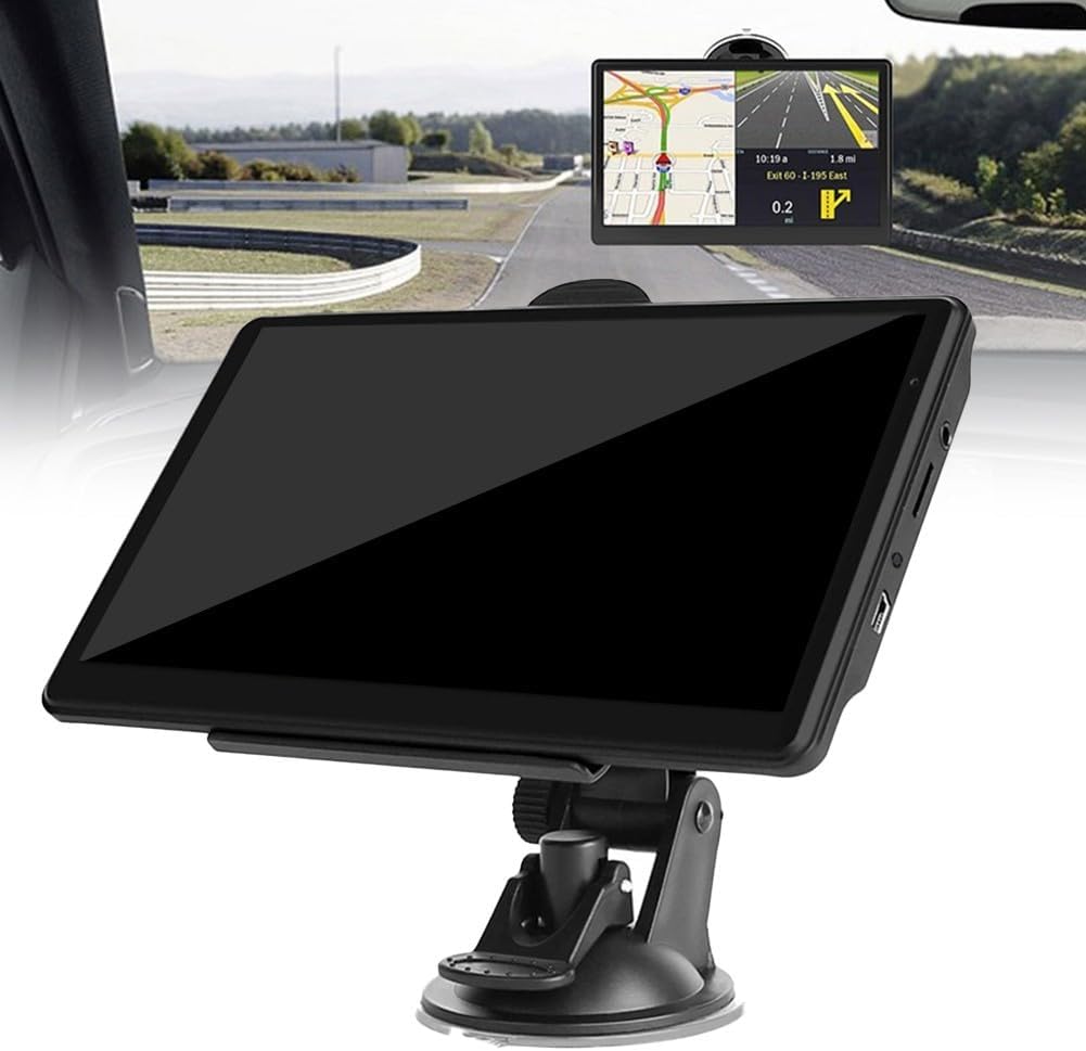 Navegador por satélite para coche, pantalla táctil GPS de 7 pulgadas, navegación GPS para coche con guía de voz, última actualización de mapas del Reino Unido para coche, camión, llamadas manos libres