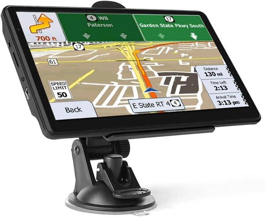 Navegador por satélite para coche, pantalla táctil GPS de 7 pulgadas, navegación GPS para coche con guía de voz, última actualización de mapas del Reino Unido para coche, camión, llamadas manos libres