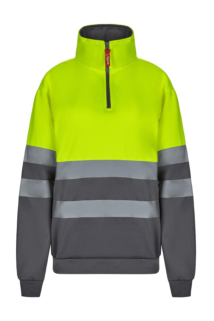 Velilla 305701 Camisola de alta visibilidade bicolor com fecho de correr