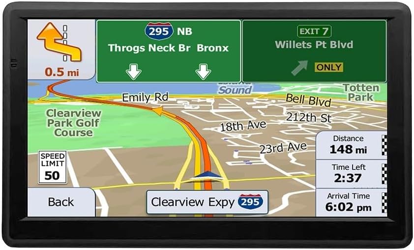 Navegador por satélite para coche, pantalla táctil GPS de 7 pulgadas, navegación GPS para coche con guía de voz, última actualización de mapas del Reino Unido para coche, camión, llamadas manos libres