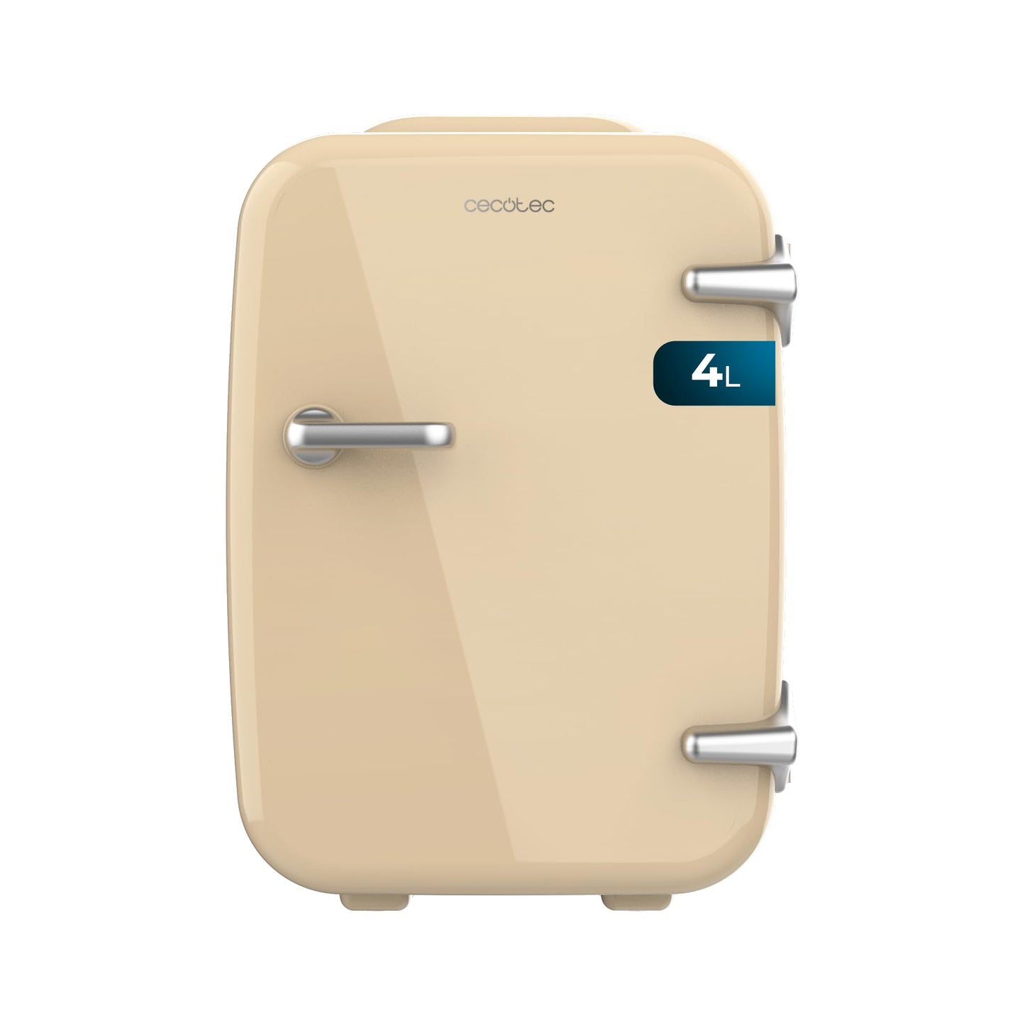 Cecotec Mini Nevera Bolero MiniCooling Río White 4L. Funcionamiento 12V-220V, Compatible coche y caravanas, Función enfriamiento y calentamiento, Rango temperatura 5-65º, Transporte fácil