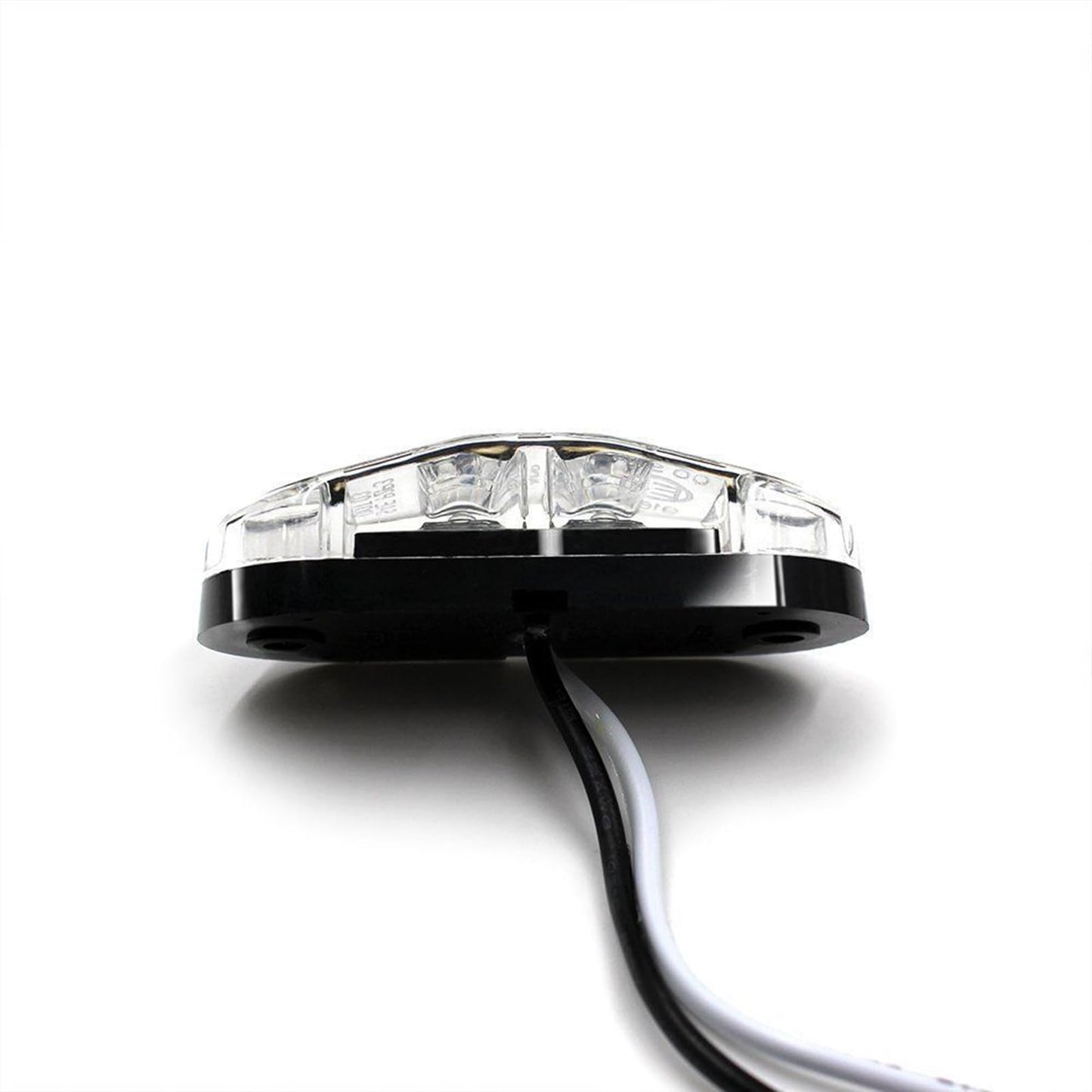 Krtopo 30X 2 Luces LED de Marcador Lateral 12 / 24V Trailer luz Lateral de Advertencia Luz Amarilla/Blanco/Rosa para Camión RV Caravan (Rosa+Amarilla+Blanco)