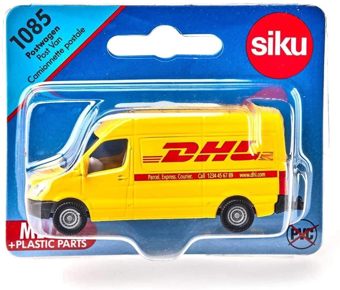 siku 1694, Camión DHL con remolque, Metal/plástico, Amarillo, Capota posterior desmontable, Remolque desmontable
