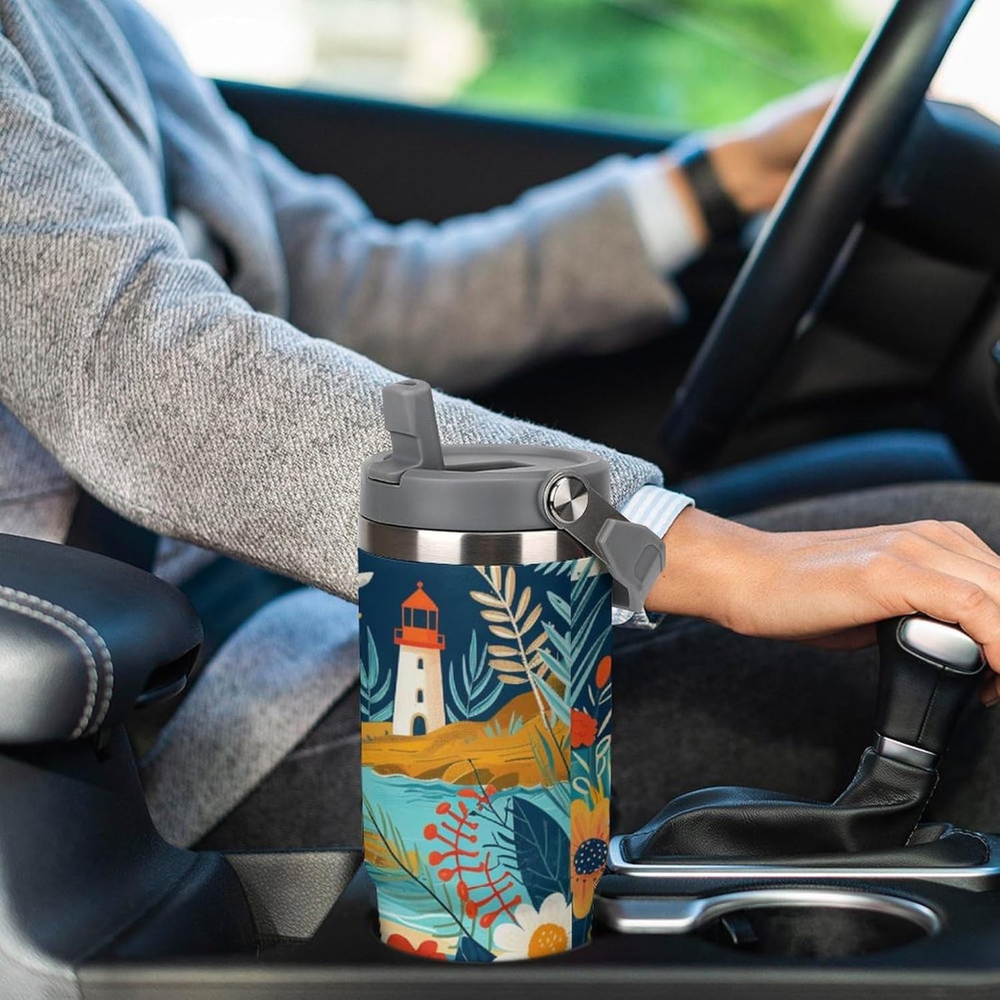 Camion grande Termo Para Café Con Tapadera Aislante - Ideal Para Llevar Y Mantener La TempeRattoura - Taza Termica Durable 30oz