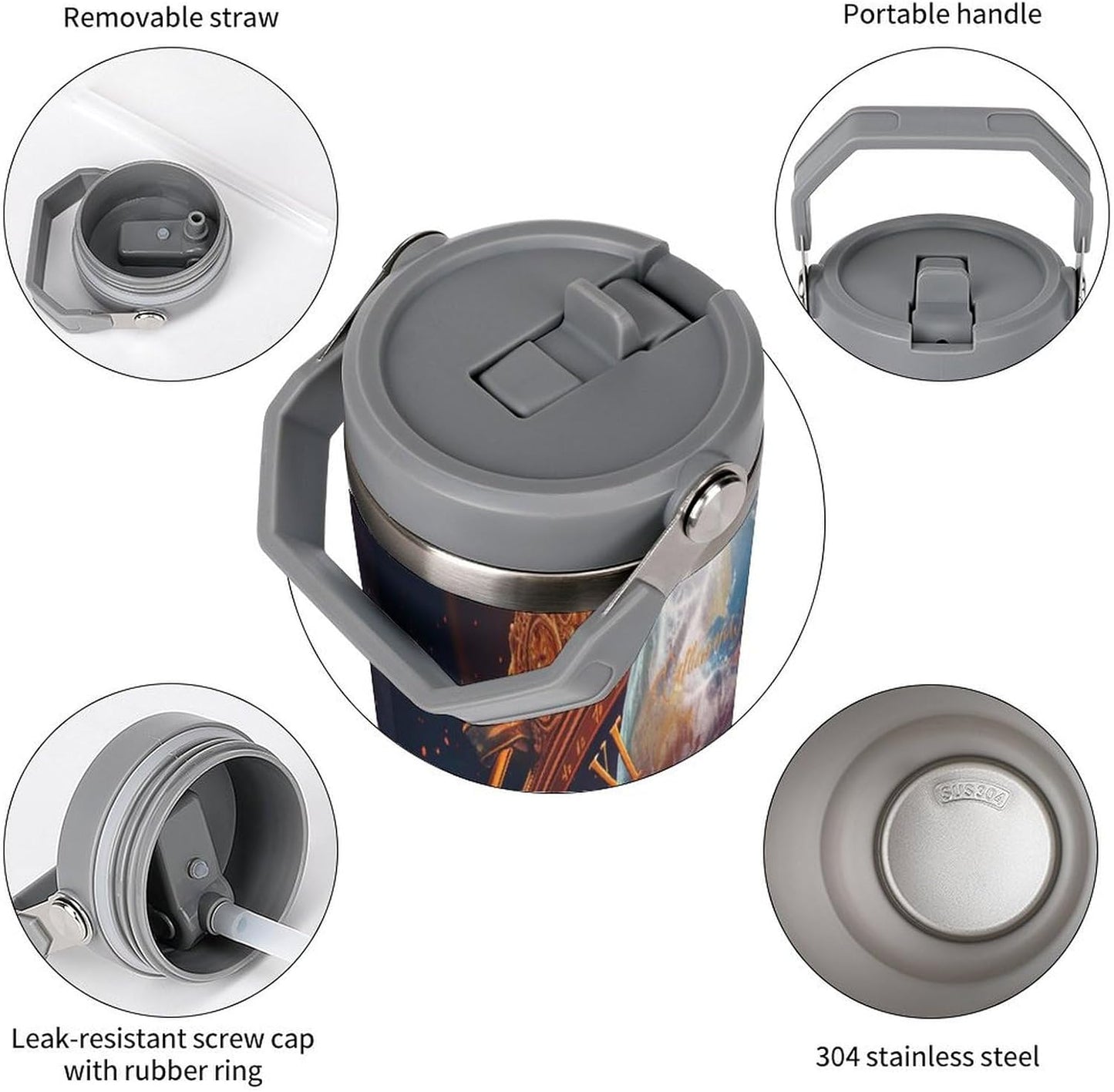 Camion grande Termo Para Café Con Tapadera Aislante - Ideal Para Llevar Y Mantener La TempeRattoura - Taza Termica Durable 30oz