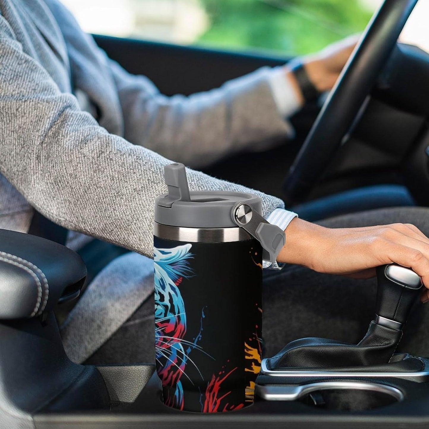 Camion grande Termo Para Café Con Tapadera Aislante - Ideal Para Llevar Y Mantener La TempeRattoura - Taza Termica Durable 30oz