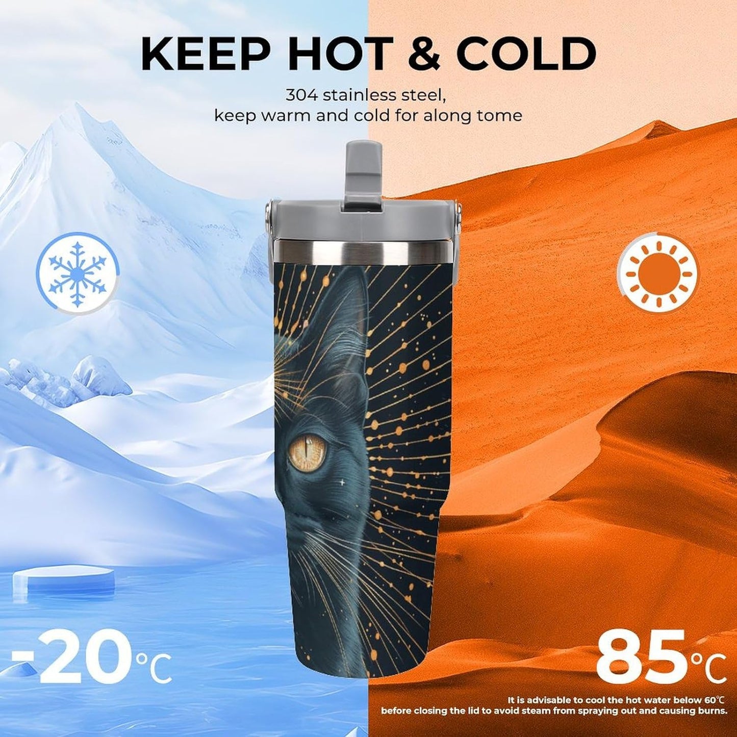 Camion grande Termo Para Café Con Tapadera Aislante - Ideal Para Llevar Y Mantener La TempeRattoura - Taza Termica Durable 30oz
