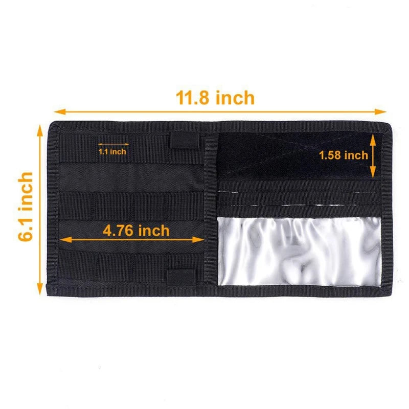 Tactical Army Hunting Universal Car Auto Visor Organizer Holder Case for Car Accessories Sun Visor Molle Organizador Bag Pouch