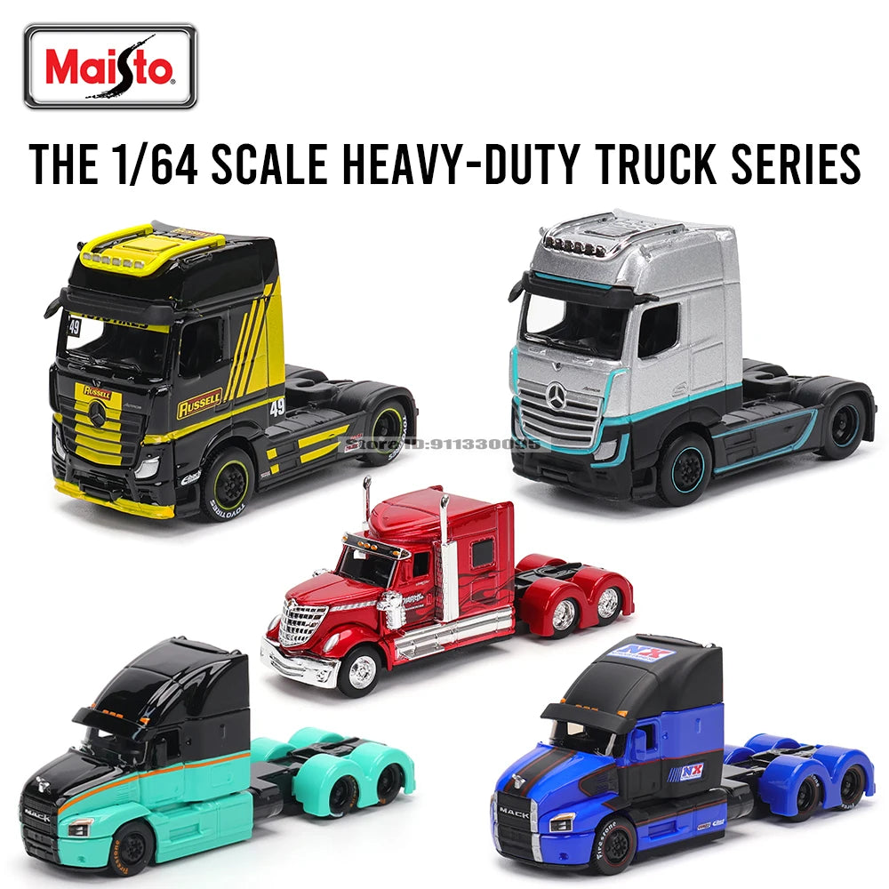Maisto 1:64 Mercedes-Benz MACK Anthem Trailer  trailer model simulation car model alloy car toy male collection gift
