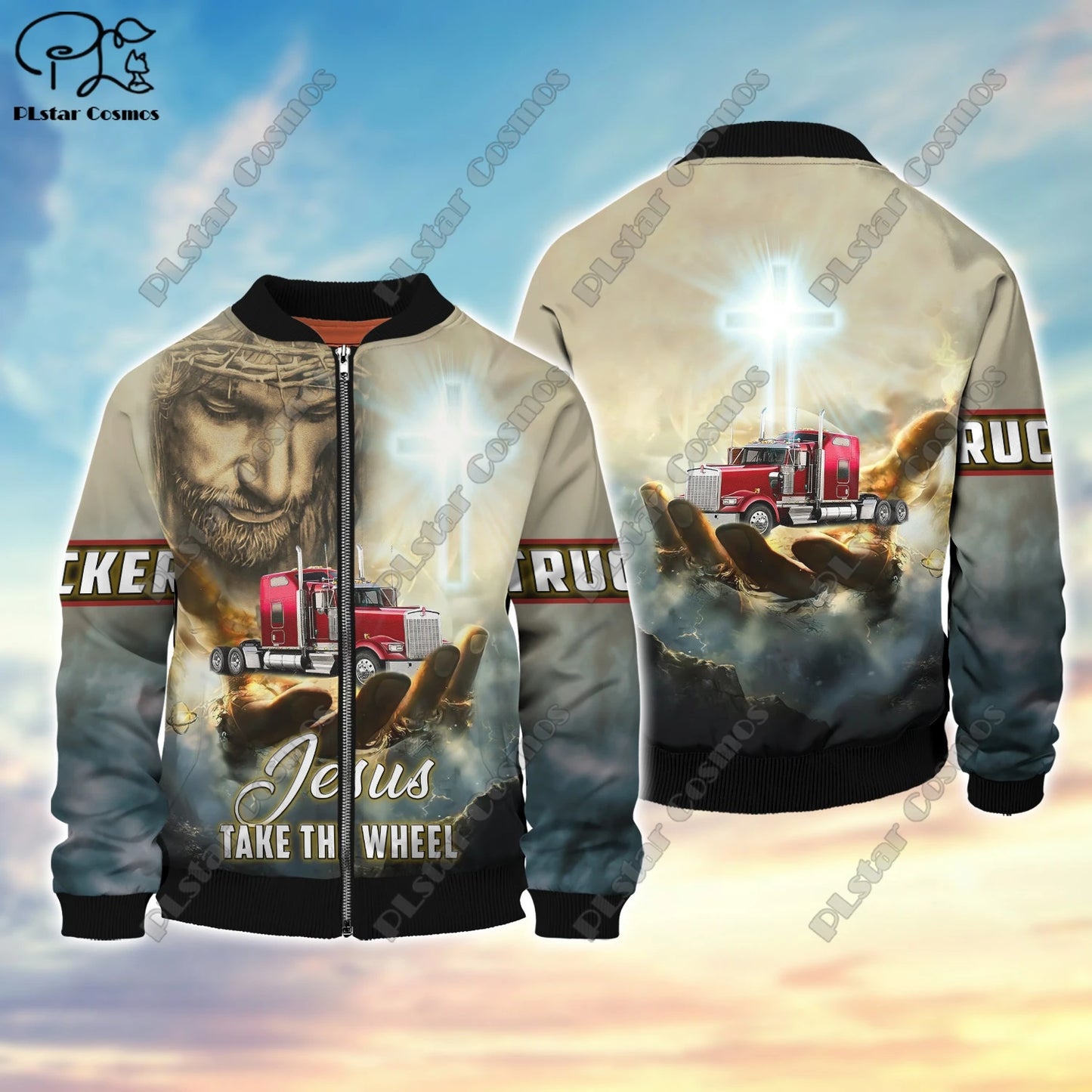 3D printing new car series truck school bus tractor art unisex clothing fun casual hoodie/sweatshirt/zipper/jacket/T-shirt Q-6