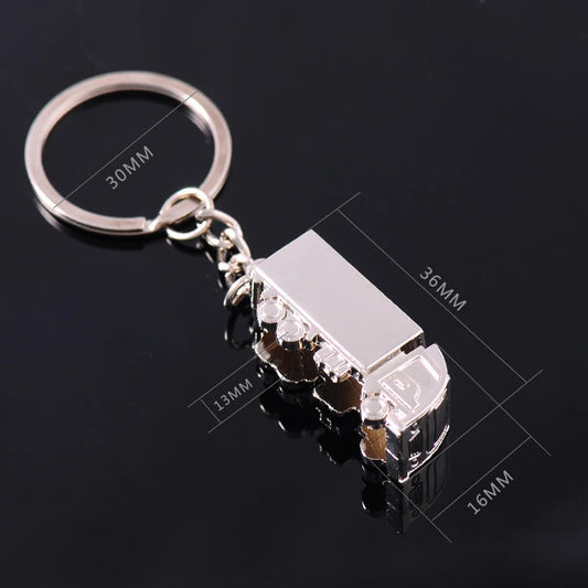 Mini Creative Metal Truck Key Ring Lorry Car Keyfob Keychain Gift Lovely Keyring For Women Men llaveros Jewelry Gifts