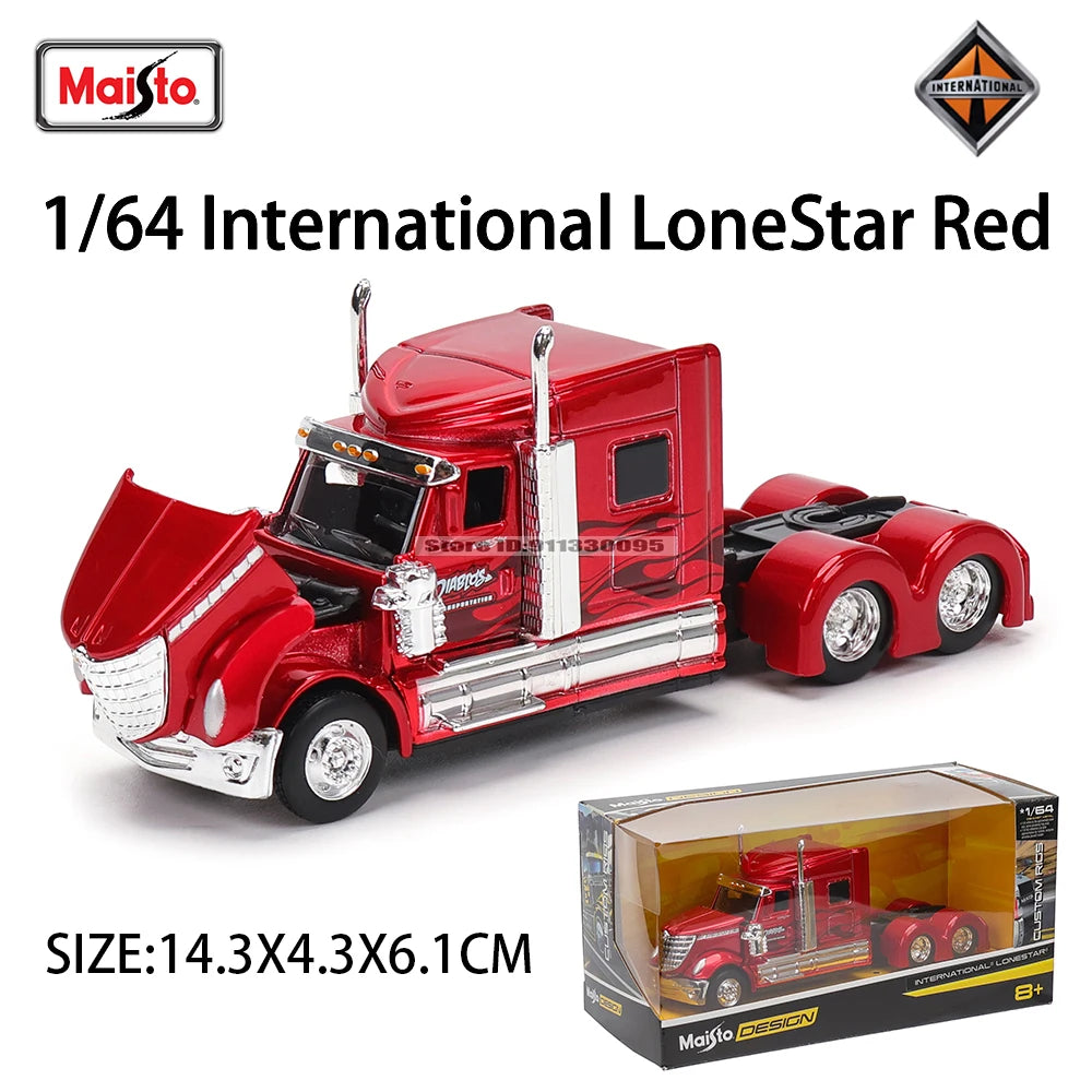 Maisto 1:64 Mercedes-Benz MACK Anthem Trailer  trailer model simulation car model alloy car toy male collection gift