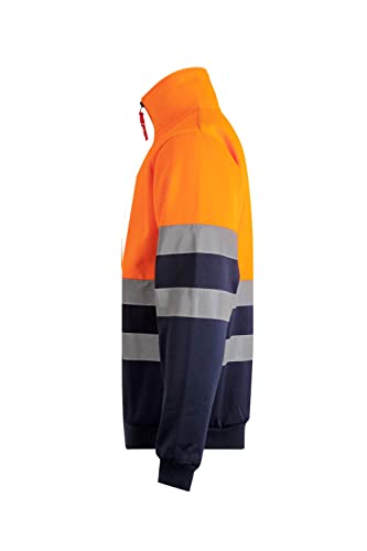 Velilla 305701 Camisola de alta visibilidade bicolor com fecho de correr