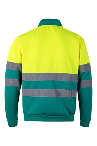 Velilla 305701 Camisola de alta visibilidade bicolor com fecho de correr