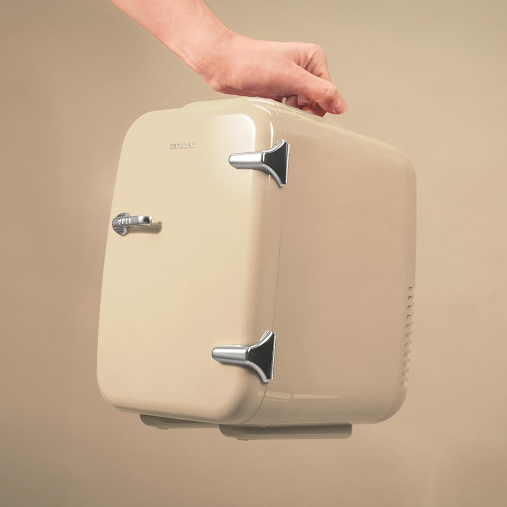 Cecotec Mini Nevera Bolero MiniCooling Río White 4L. Funcionamiento 12V-220V, Compatible coche y caravanas, Función enfriamiento y calentamiento, Rango temperatura 5-65º, Transporte fácil