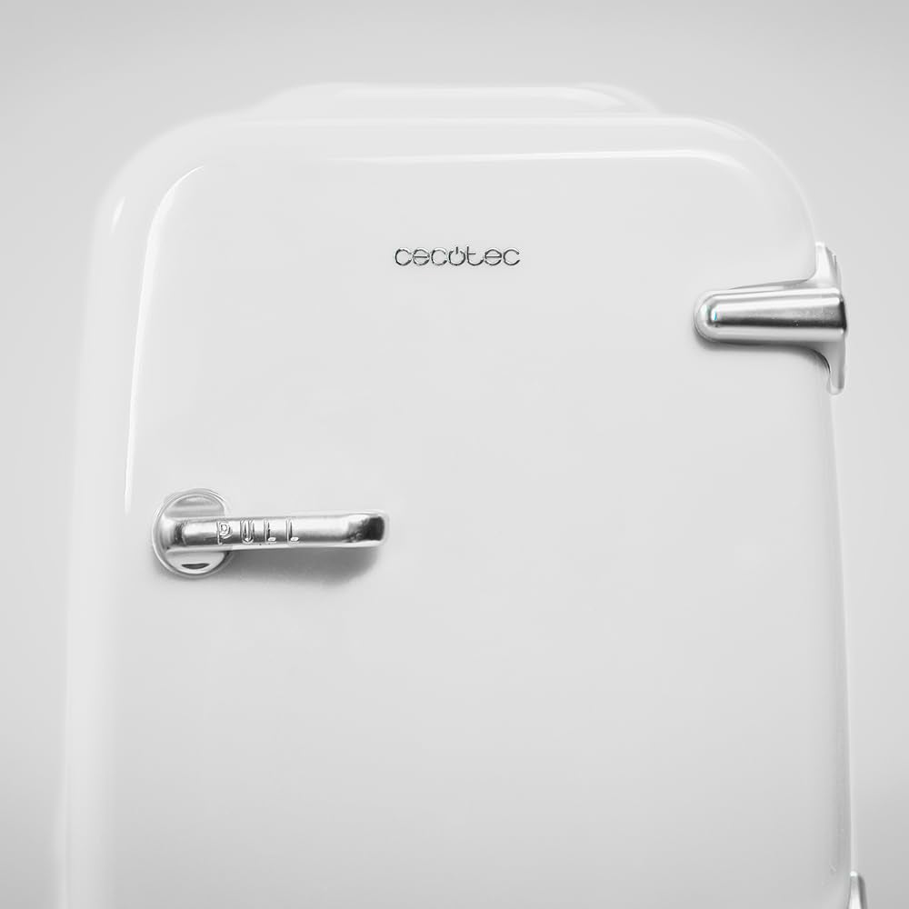 Cecotec Mini Nevera Bolero MiniCooling Río White 4L. Funcionamiento 12V-220V, Compatible coche y caravanas, Función enfriamiento y calentamiento, Rango temperatura 5-65º, Transporte fácil