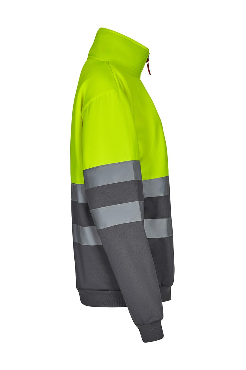 Velilla 305701 Camisola de alta visibilidade bicolor com fecho de correr
