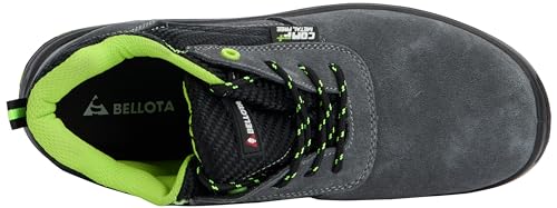 Bellota 7231046S1P - Zapatos de Seguridad de Hombre y Mujer (Talla 46) de Piel Serraje Transpirable, Ligeras y Resistentes a Golpes y Rozaduras