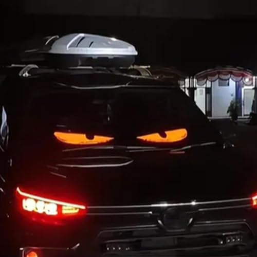 Luz de ojos de diablo para coches, gran pantalla de luces LED dinámicas de ojo de diablo, luces led para coche,luces led ,cochepantalla LED programable para coche, letreros de luz de ojos de diablo p