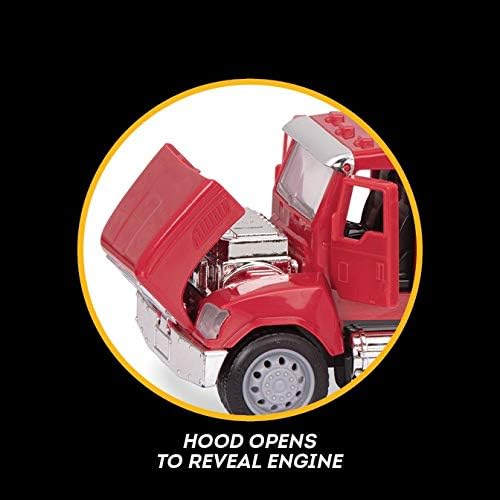 B. Driven by Battat – Camión de Cemento de Juguete para niños – Juguete de vehículo de construcción – Luces y Sonidos – Piezas móviles – 3 años + – Micro Mezcladora de Cemento