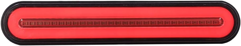 GSRECY Amarillo y rojo 100 LED Detener dinámico Fluir Señal de giro Freno Luz trasera Luz trasera Trailer Camión Camión (Paquete de 2)