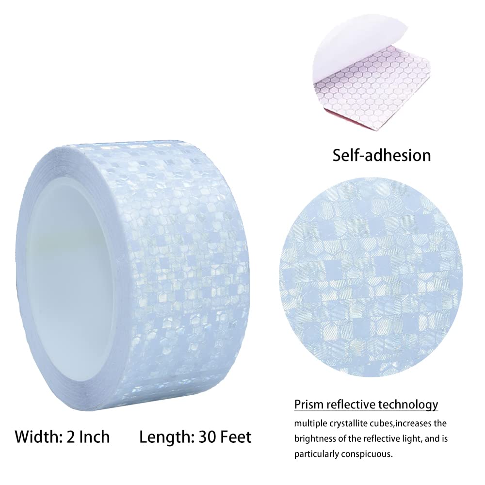 YXSF Cinta reflectante fluorescente amarilla, Cinta reflectante Adhesivo 5 cm × 10 m, Cinta reflectante impermeable autoadhesiva al aire libre de alta visibilidad, adecuada para vehículos