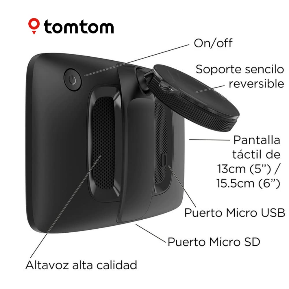 TomTom GPS para Coche GO Basic - 5 Pulgadas, Actualizaciones Wi-Fi, Traffic Mediante Smartphone y Mapas Europa (renovado), Reacondicionado