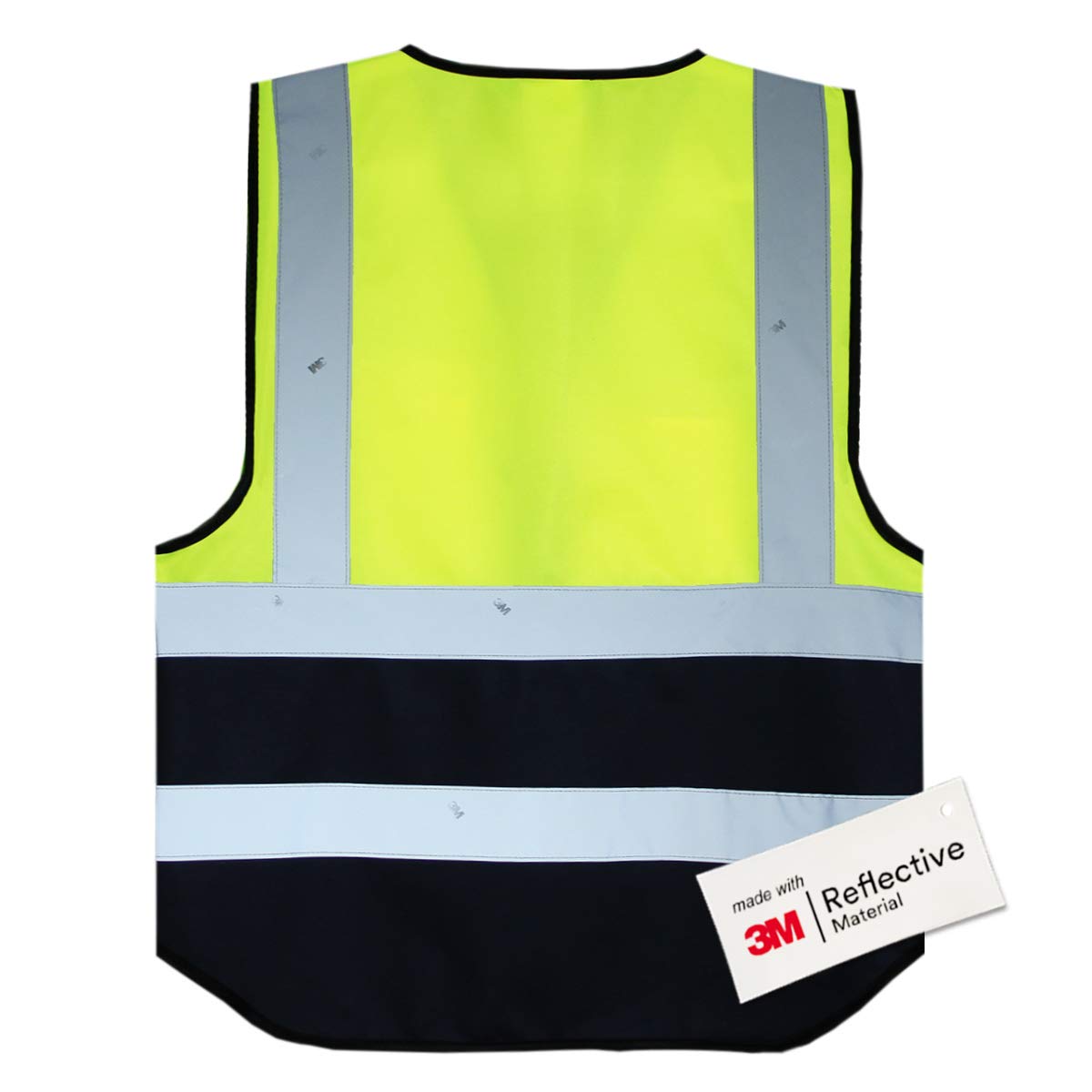 Salzmann Chaleco de Seguridad - Chaleco de Trabajo Multibolsillos - Hecho con cinta reflectante 3M