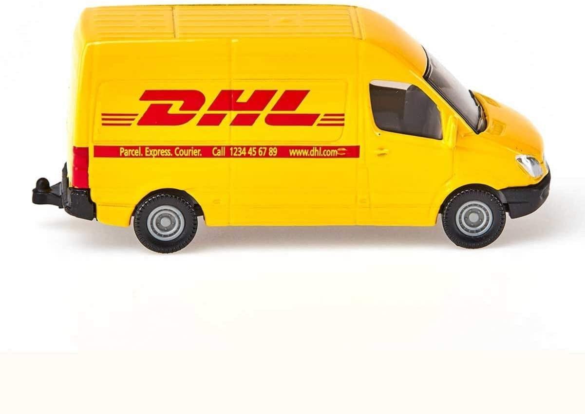 siku 1694, Camión DHL con remolque, Metal/plástico, Amarillo, Capota posterior desmontable, Remolque desmontable