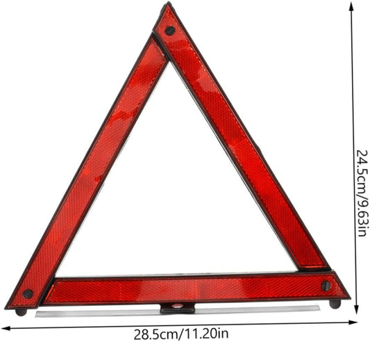 DINHEAROM Kit De 5 Triángulos De Advertencia Reflectantes Para Coche Camiones Señales De Precaución Emergencia