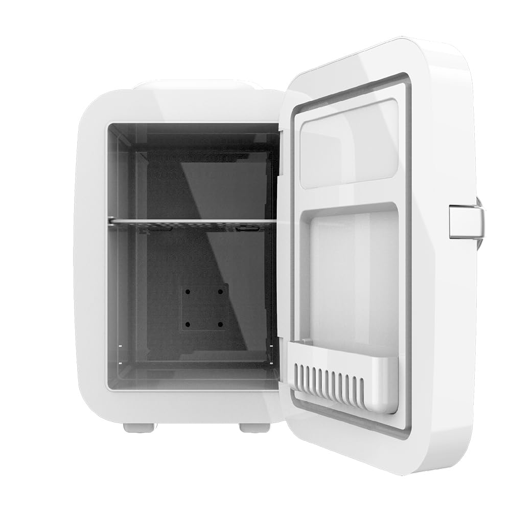 Cecotec Mini Nevera Bolero MiniCooling Río White 4L. Funcionamiento 12V-220V, Compatible coche y caravanas, Función enfriamiento y calentamiento, Rango temperatura 5-65º, Transporte fácil