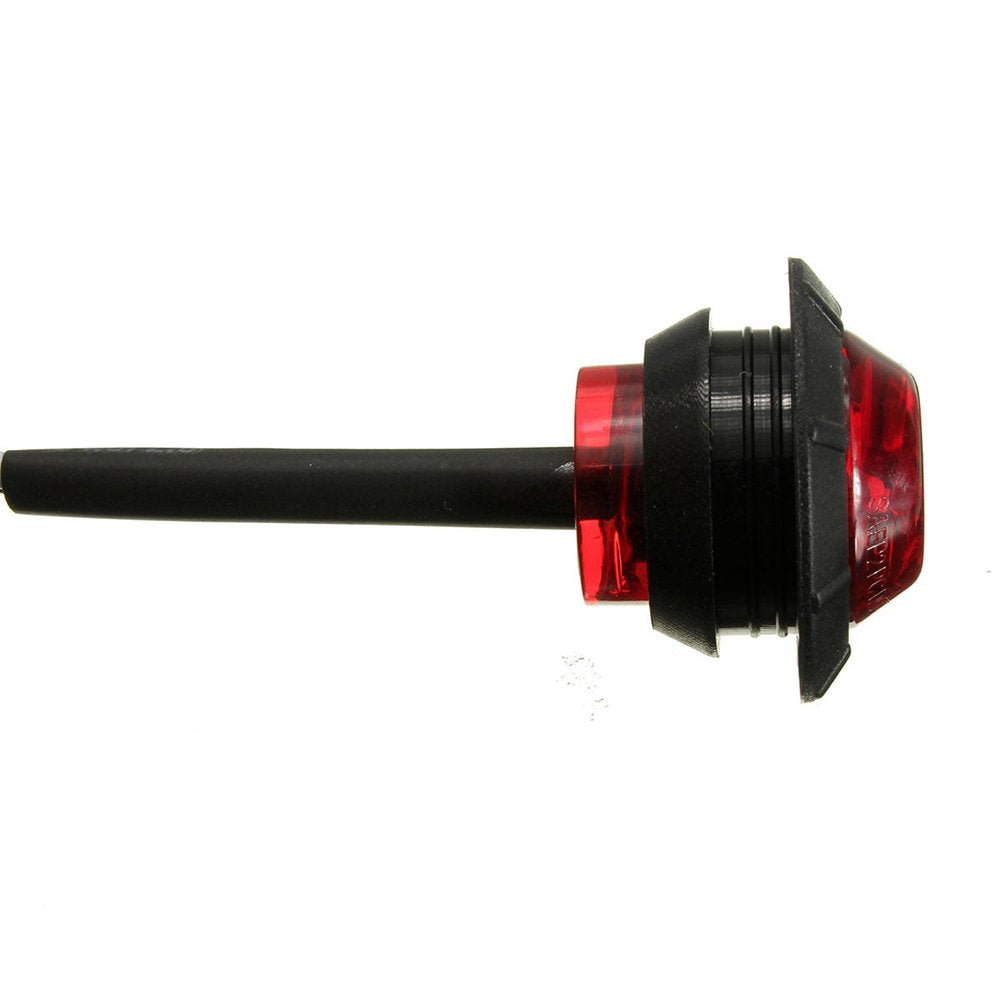 Ricoy - Luz LED redonda de 3/4 pulgadas para marcador delantero y trasero, impermeable, 12 V, para coche o camión (10 Blanco + 10 Amarillo +10 rojo)