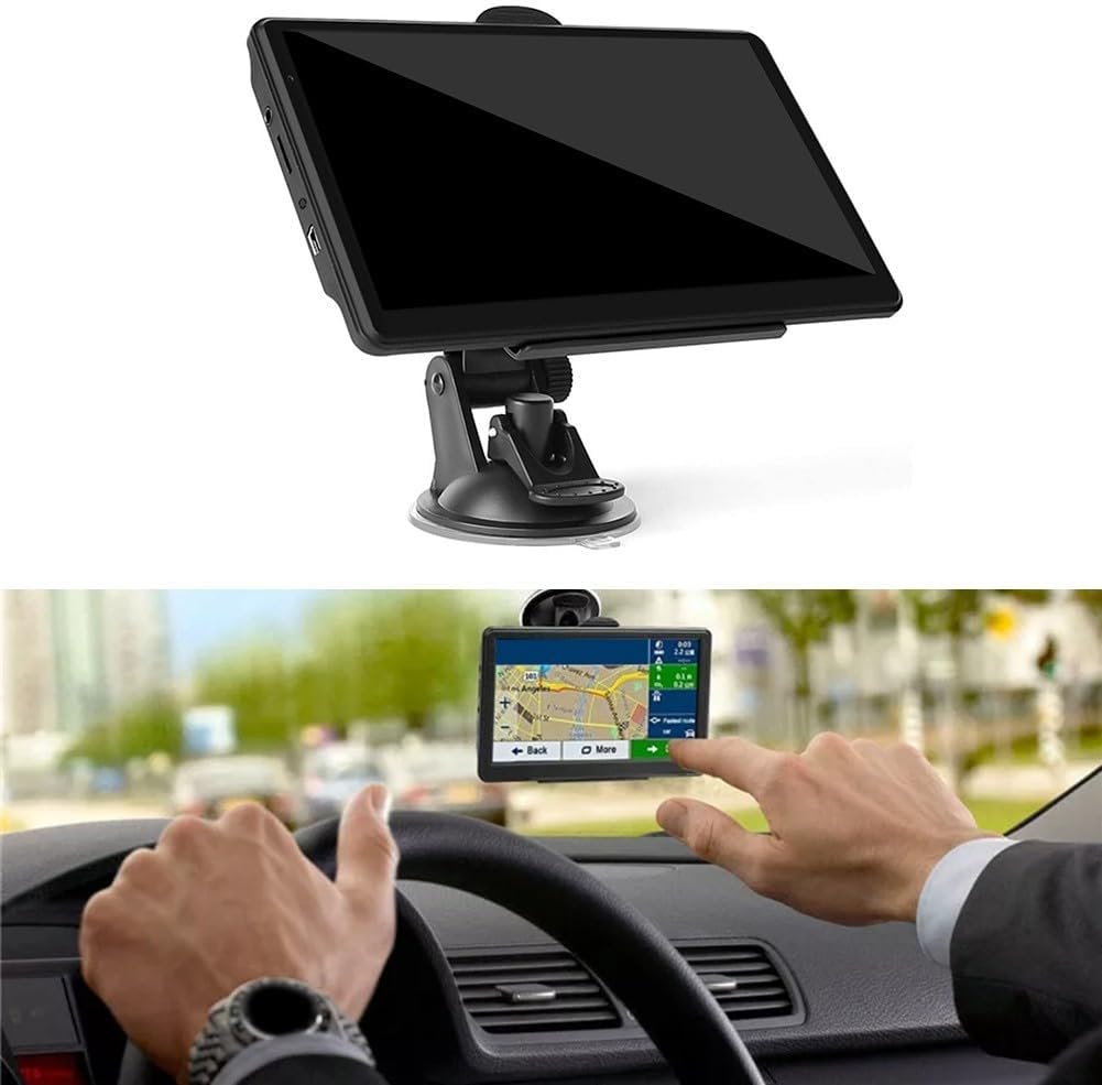 Navegador por satélite para coche, pantalla táctil GPS de 7 pulgadas, navegación GPS para coche con guía de voz, última actualización de mapas del Reino Unido para coche, camión, llamadas manos libres