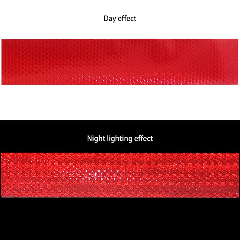 YXSF Cinta reflectante fluorescente amarilla, Cinta reflectante Adhesivo 5 cm × 10 m, Cinta reflectante impermeable autoadhesiva al aire libre de alta visibilidad, adecuada para vehículos
