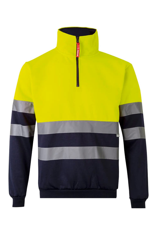 Velilla 305701 Camisola de alta visibilidade bicolor com fecho de correr