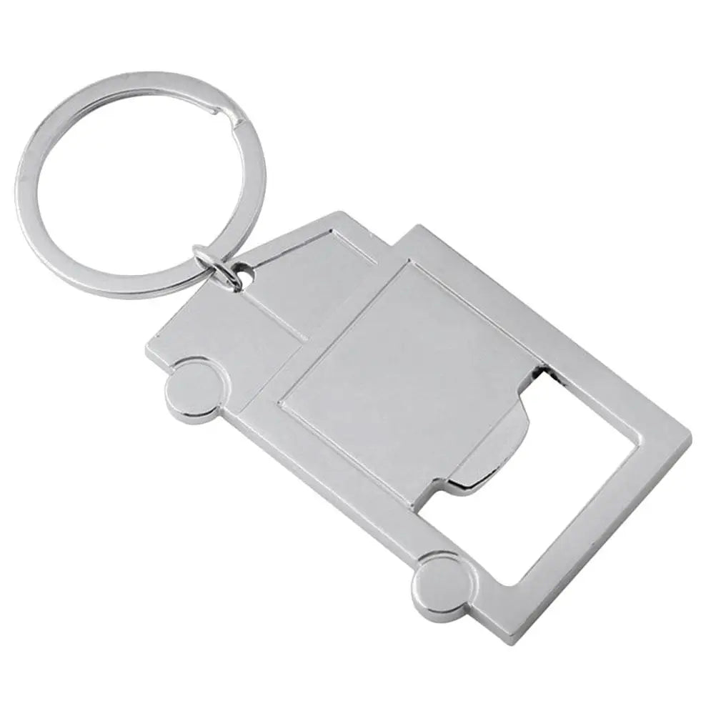 Metal Truck Bottle Opener Keychain for Men Carabiner Pendant Beer Can Opener Tool Soda Beverage Alloy Durable Gift