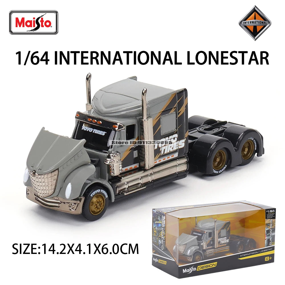 Maisto 1:64 Mercedes-Benz MACK Anthem Trailer  trailer model simulation car model alloy car toy male collection gift