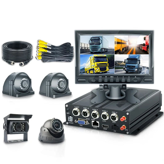 360 Degree Car Security CCTV 4CH SD Card Mobile DVR GPS Tracking Bus Car Ai Mdvr Mobile 4g Gps Truck Surveillance Camera System