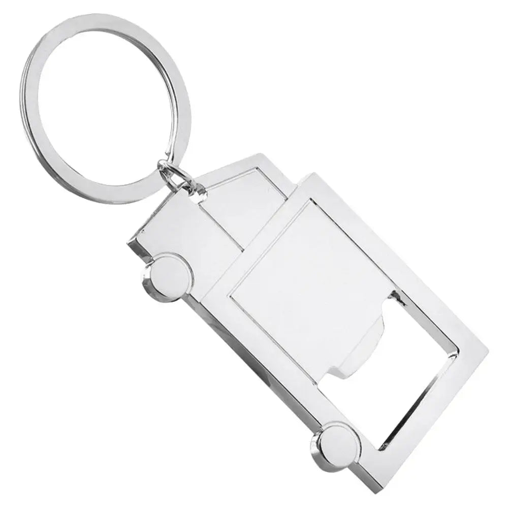Metal Truck Bottle Opener Keychain for Men Carabiner Pendant Beer Can Opener Tool Soda Beverage Alloy Durable Gift