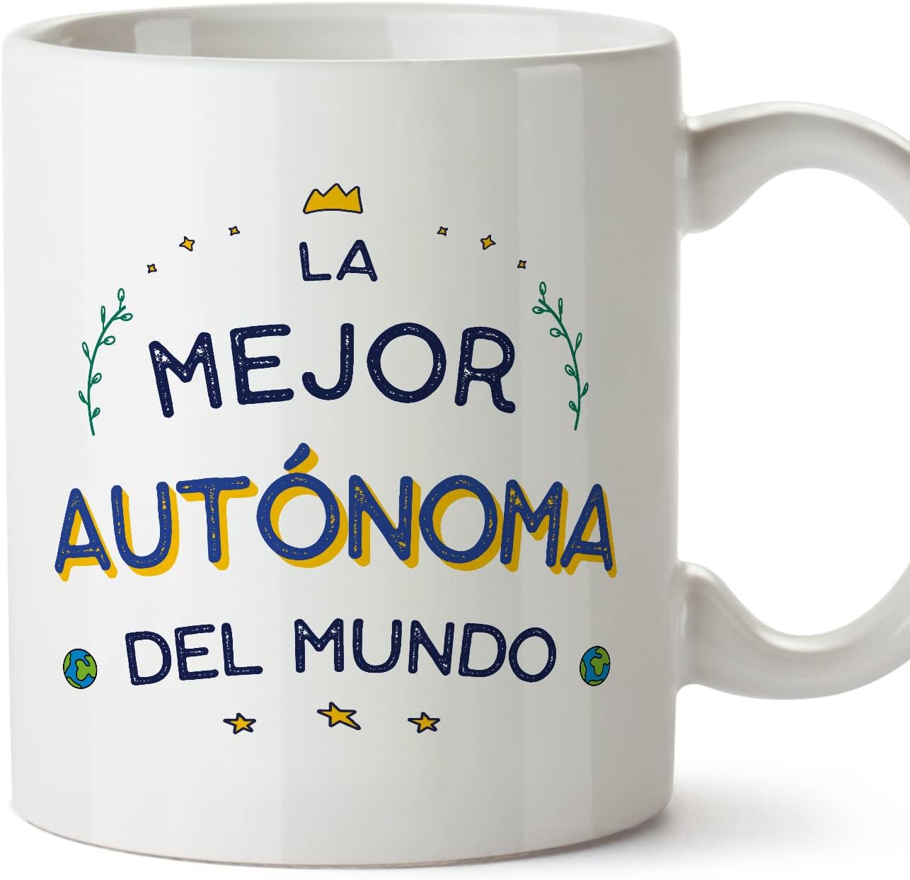 MUGFFINS Tazas para CAMIONERO hombre - En Español - Mejor del Mundo - 11 oz / 330 ml - Regalo original y divertido