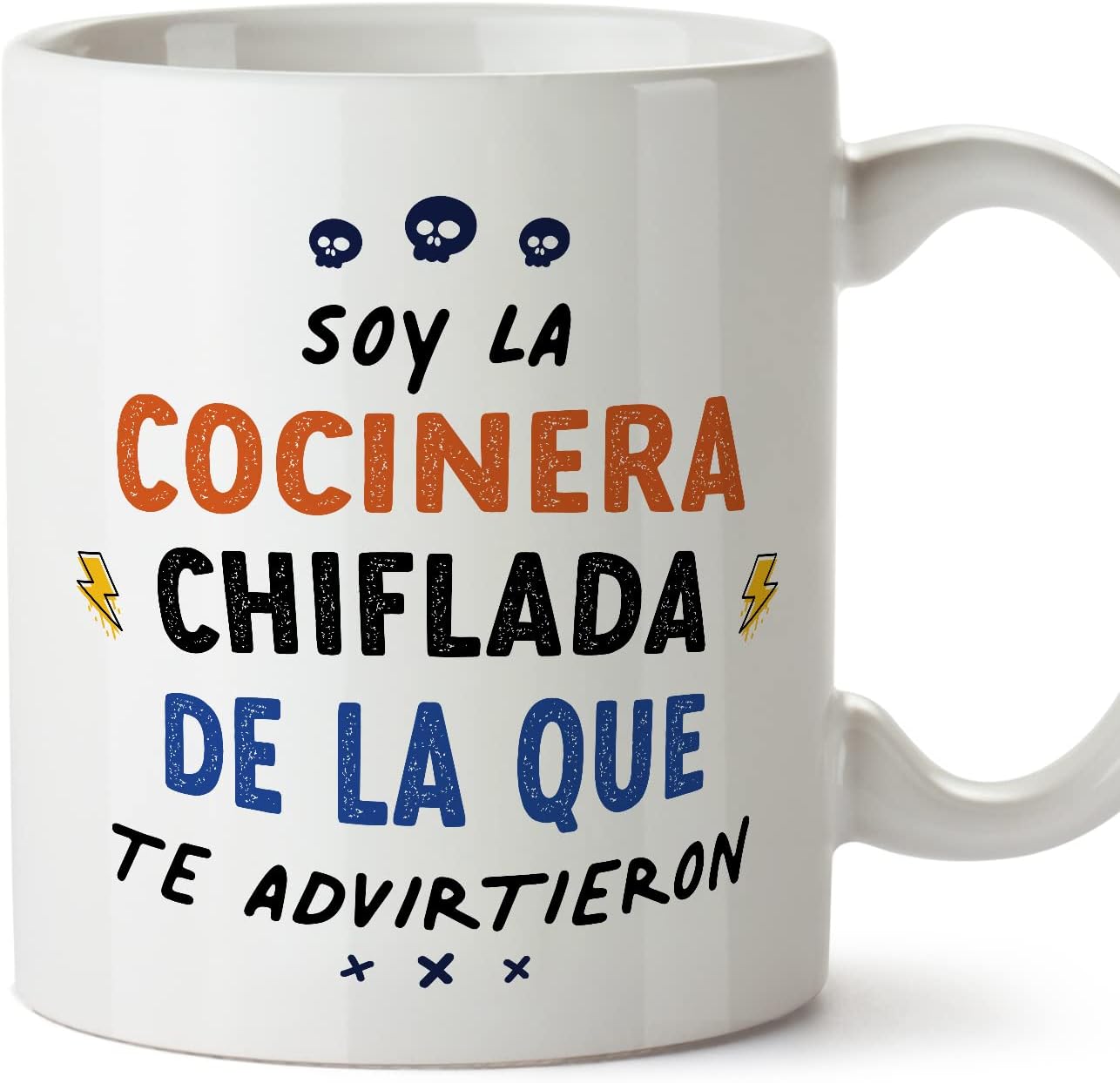 MUGFFINS Tazas para CAMIONERA mujer - En Español - Todos te advirtieron - 11 oz / 330 ml - Regalo original y divertido