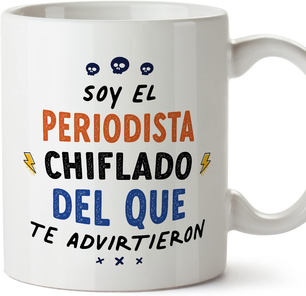 MUGFFINS Tazas para CAMIONERA mujer - En Español - Todos te advirtieron - 11 oz / 330 ml - Regalo original y divertido