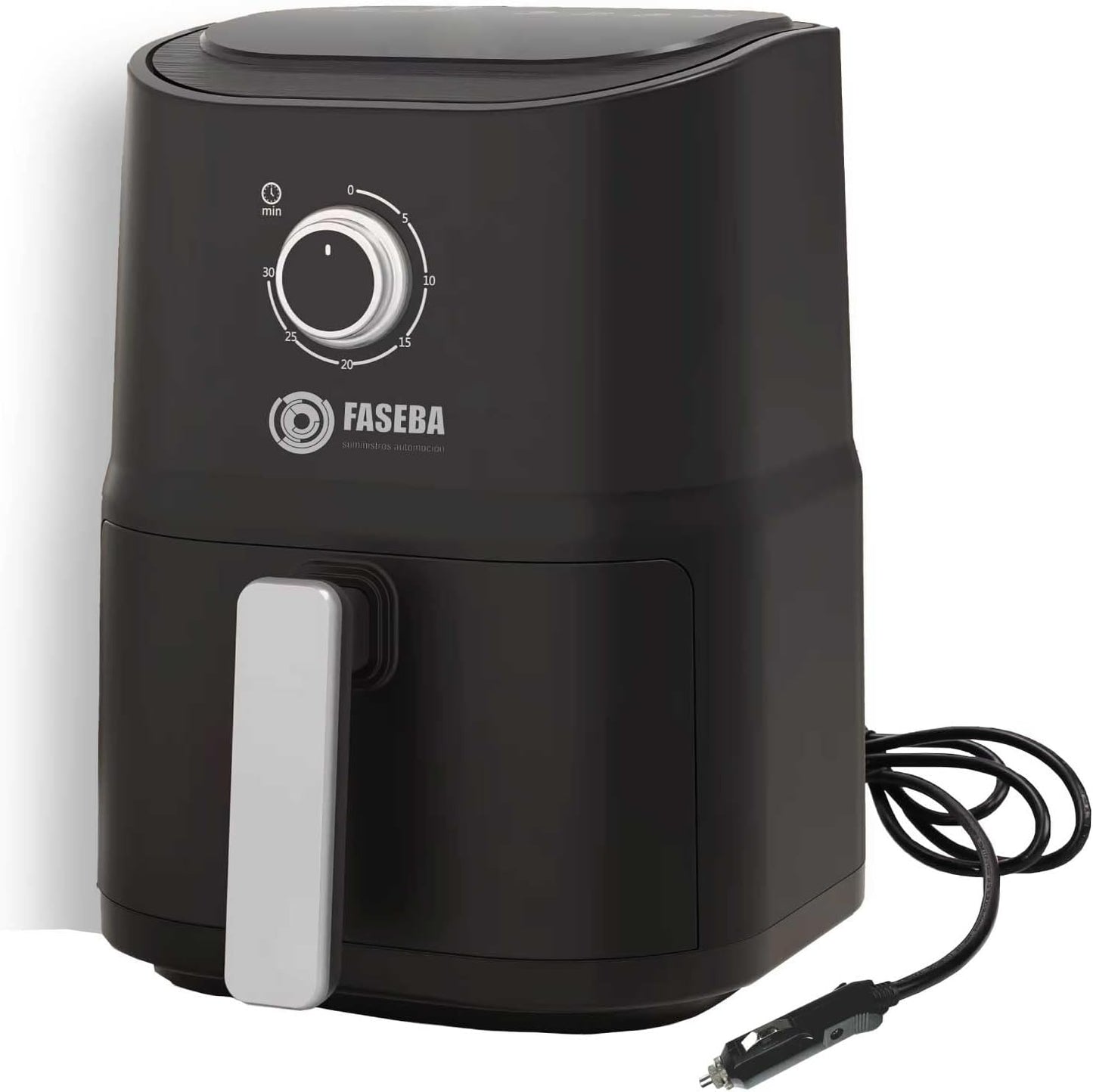 Freidora Air fryer de Aire Portátil para Camiones y Furgonetas 1L, Compatible con Enchufe de Mechero 24V, Silenciosa, Diseño Moderno y Elegante, cocina rápido.