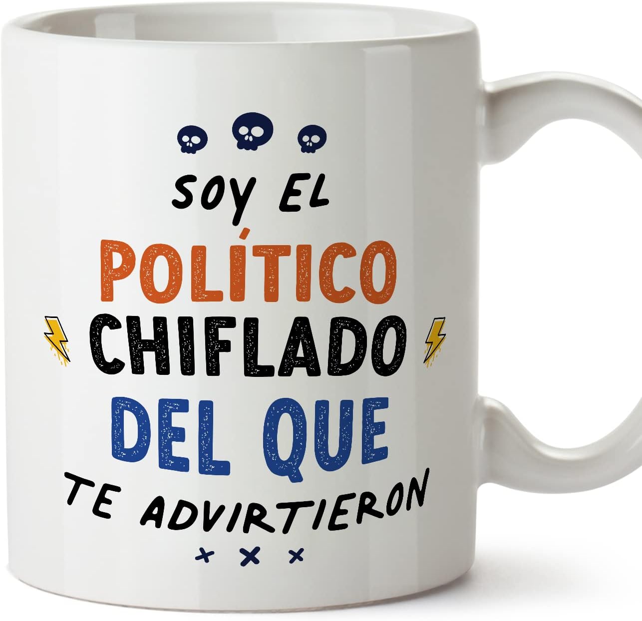 MUGFFINS Tazas para CAMIONERA mujer - En Español - Todos te advirtieron - 11 oz / 330 ml - Regalo original y divertido