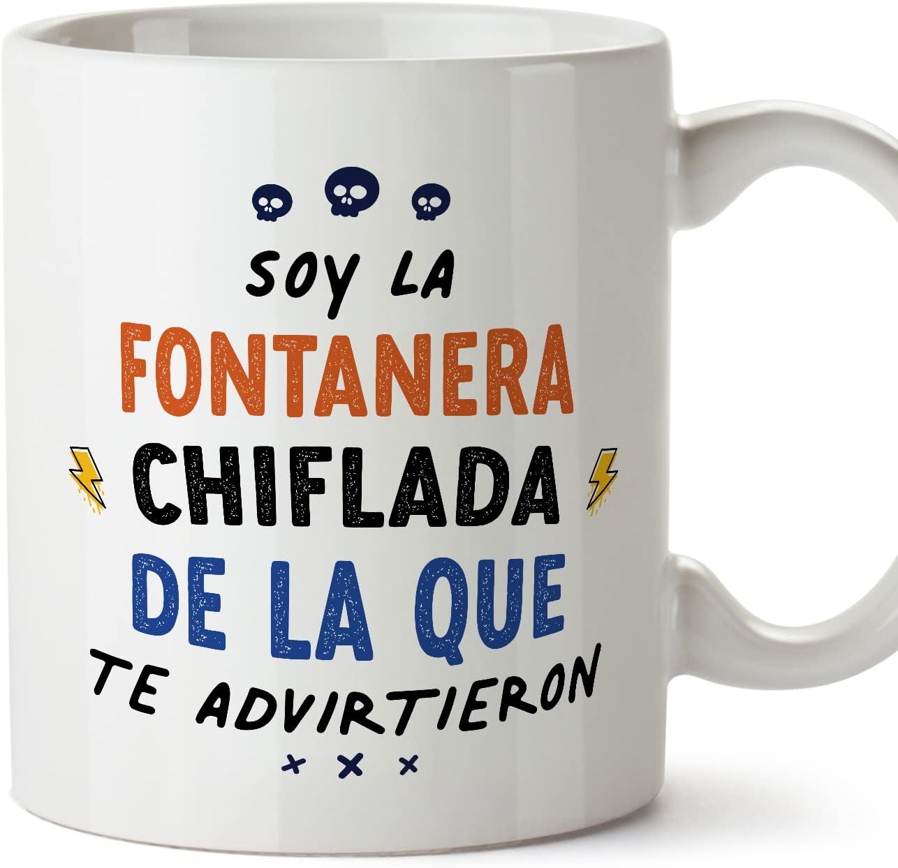 MUGFFINS Tazas para CAMIONERA mujer - En Español - Todos te advirtieron - 11 oz / 330 ml - Regalo original y divertido