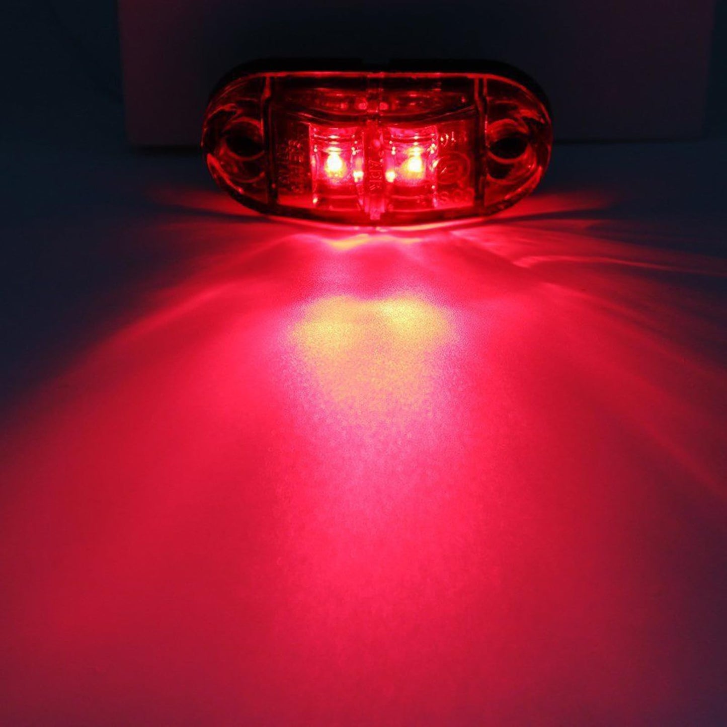 Krtopo 30X 2 Luces LED de Marcador Lateral 12 / 24V Trailer luz Lateral de Advertencia Luz Amarilla/Blanco/Rosa para Camión RV Caravan (Rosa+Amarilla+Blanco)