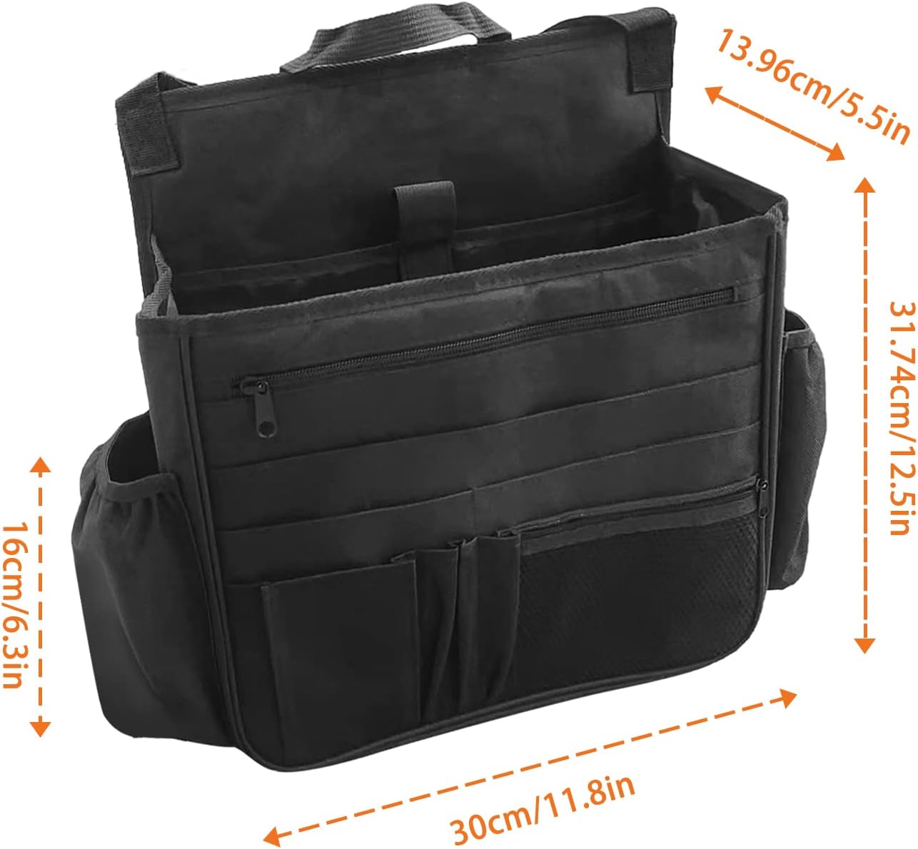 Organizador de asiento trasero de coche, bolsa de almacenamiento colgante para asiento del pasajero, organizador de asiento delantero de coche para oficina y niños, organizador de cabina de camión con